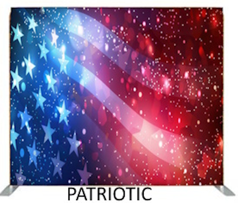 Patriotic photo booth backdrop