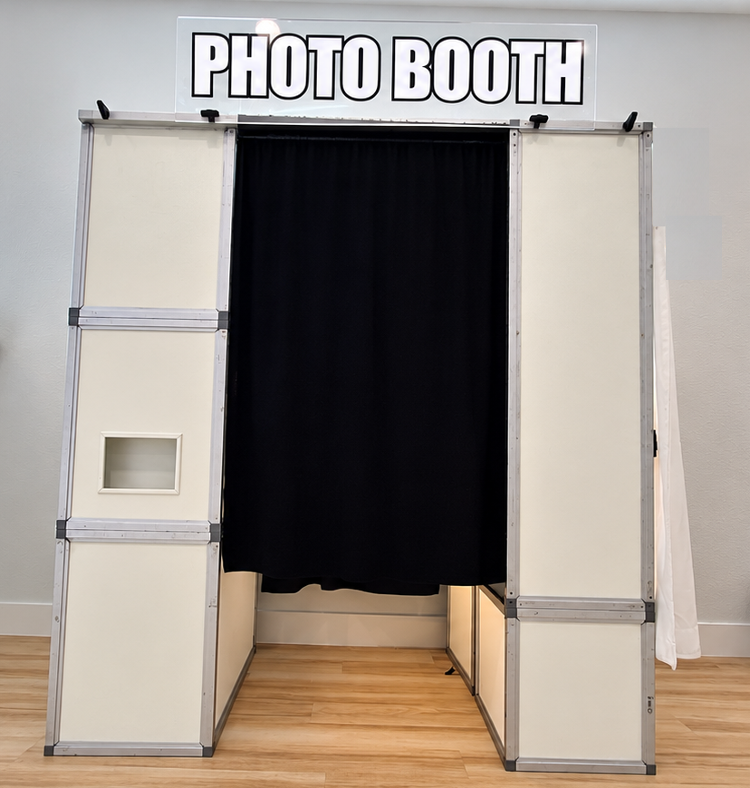 Classic enclosed photo booth rental for Wylie Texas events