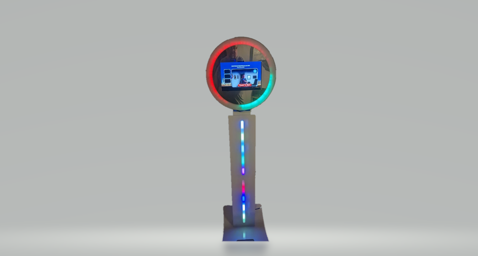 Open-Air touch screen Photo Booth rental from Photo Booths of Dallas